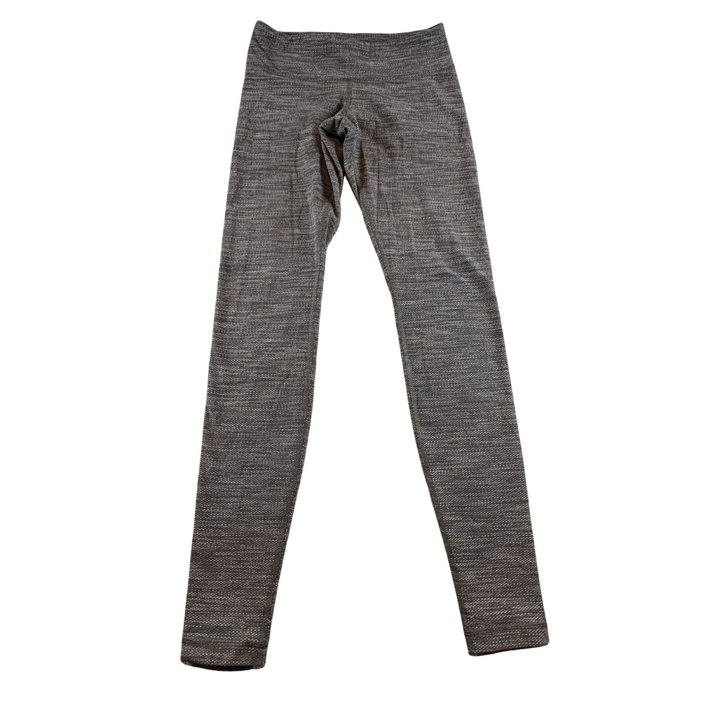 Lululemon Wunder Under Gray White Space Dye Textured High Rise Leggings 4